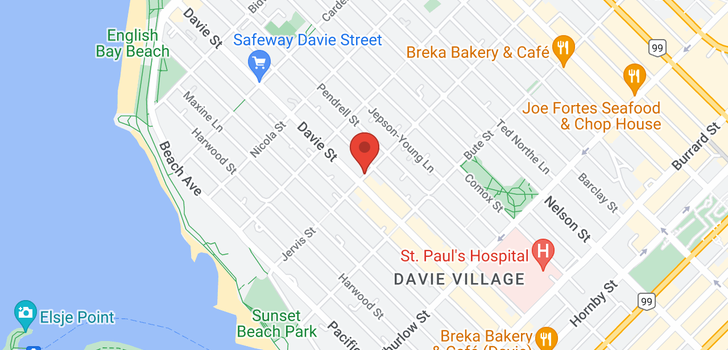map of 1602 1171 JERVIS STREET